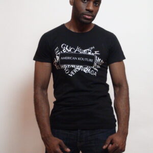"Rise To The Top" T-Shirt in Black With White Writing