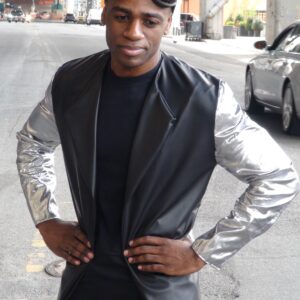 Vinyl and Lamè Blazer